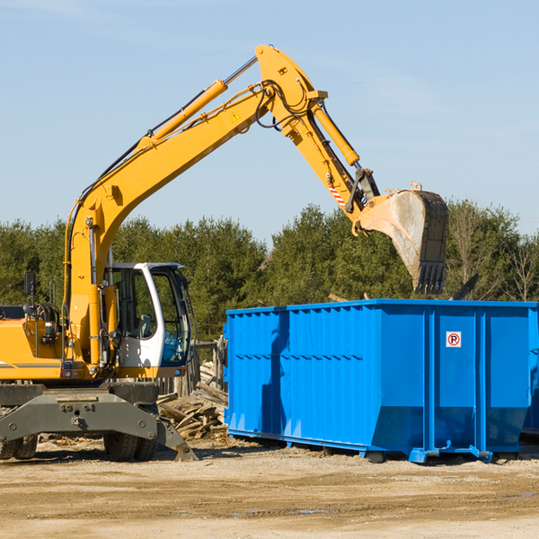 are there any restrictions on where a residential dumpster can be placed in Schulenburg